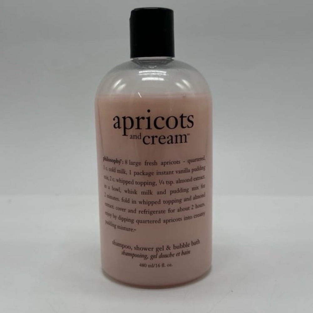 Philosophy Apricots And Cream 3 in 1 Shampoo, Shower Gel & Bubble Bath